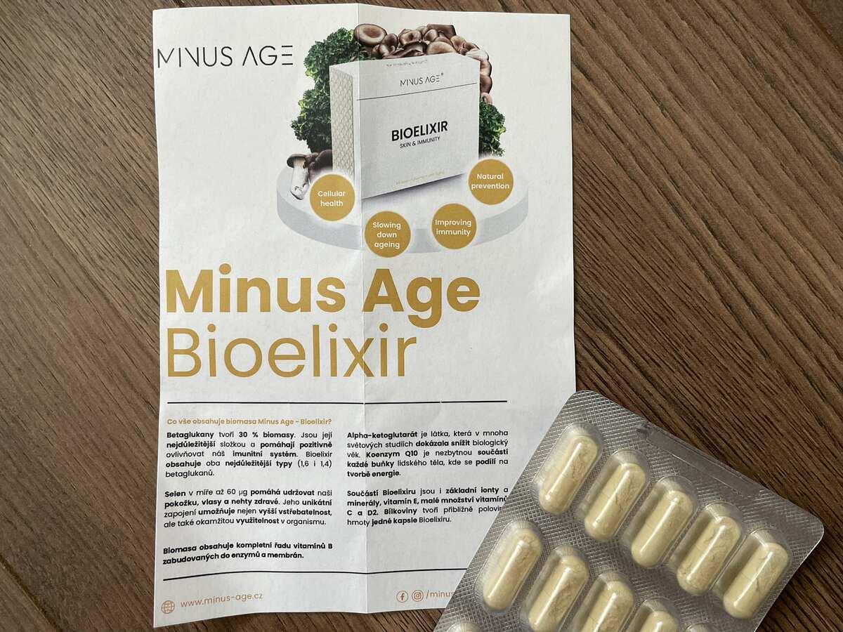 Minus Age Bioelixir - informácie o výživovom doplnku