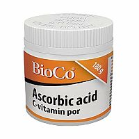 BioCo Prášok kyseliny askorbovej s vitamínom C 180 g