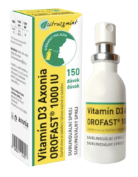 OROFAST Vitamin D3 AXONIA 1000 IU sublinguální sprej 150 dávek 30 ml