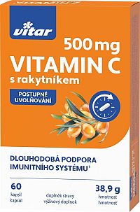 REVITAL Vitamín C + rakytník 60 kapsúl