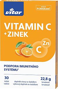 Revital Vitamin C + zinok 30 tabliet