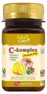 VITAHARMONY C-komplex 500mg Vitamin C, echinacea a šipky 60 tabliet