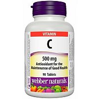 WEBBER NATURALS Vitamin C  + šípky 90tbl 500 mg