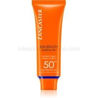 Lancaster Sun Beauty Comfort Cream opaľovací krém na tvár SPF 50 50 ml