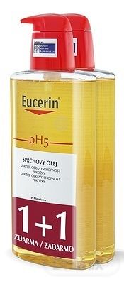 Eucerin pH5 sprchový olej citlivá veľmi suchá pokožka 2x400 ml