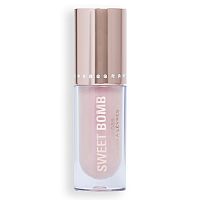 Makeup Revolution Y2k Sweet Bomb trblietavý lesk na pery Vanilla Ice White Holo 4,5 ml