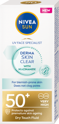 Nivea Sun Pleťový krém Specialist Derma Skin Clear OF 50+