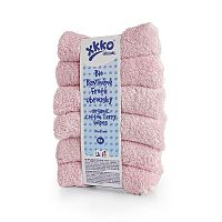 XKKO BIO bavlnené obrúsky Organic 21x21 ružové