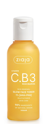 Ziaja Hydro-exfoliátor Pleťové tonikum s kyselinou 1% AHA+PHA Vitamín C.B3 Niacinamide 120 ml