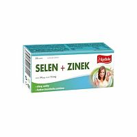 Apotheke Tablety Selén+Zinok 30 tabliet