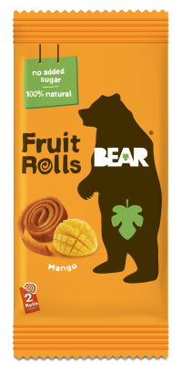 BEAR Fruit Rolls mango ovocné rolované plátky 20 g