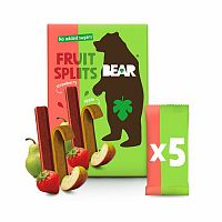 BEAR Fruit Splits jahoda a jablko  5x20 g