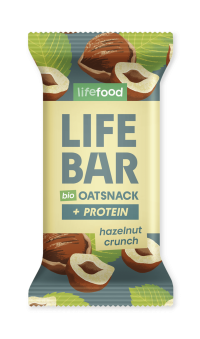 Lifefood Lifebar Oat snack proteín s lieskovými orieškami BIO 40 g