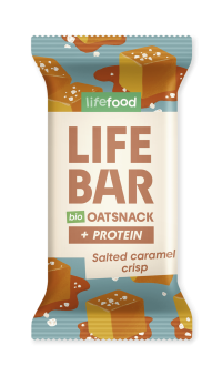 Lifefood Lifebar Oat snack proteín slaný karamel BIO 40 g