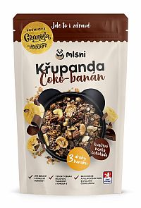 Mlsni Prémiová granola Chrumkava čoko-banán 400 g