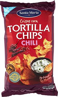 Santa Maria Tortilla chips chilli 185g