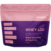 Voxberg Whey Protein 100 biela čokoláda s malinami 990 g